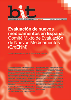 
		Evaluación de nuevos medicamentos en España. Comité Mixto de Evaluación de Nuevos Medicamentos (CmENM).
		
	